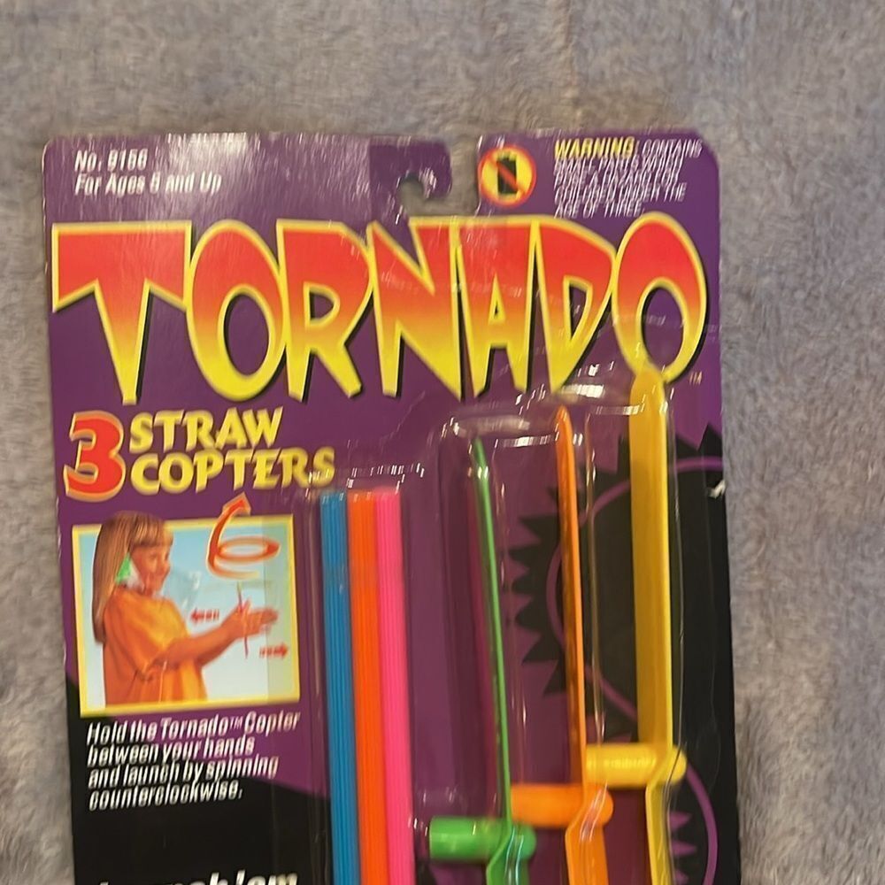 NEW vintage 1993 tornado straw copters - Picture 3 of 7